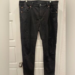 American Eagle Men’s Black jeans AIRFLEX + size:36x30 Preloved
